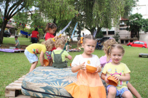 Encerramento do projeto do Nível 1 tem festa das cores no Instituto Ivoti