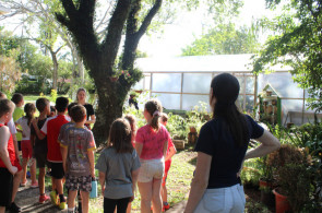 Aula do Programa Herbário Vivo apresenta para as turmas novidades para o próximo ano