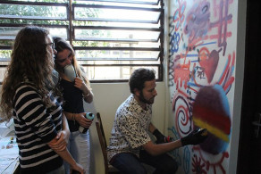 Workshop sobre muralismo impressiona estudantes do Instituto Ivoti