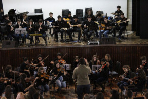 Músicos do Colégio Cruzeiro em intercâmbio no Instituto Ivoti