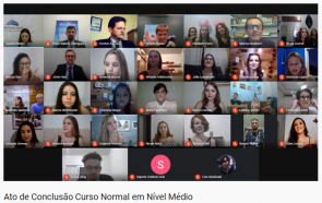 Instituto Ivoti realiza Ato de Conclusão online para alunos do Curso Normal