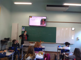 Turma do 4º ano tem aula sobre os Povos Originários do Brasil