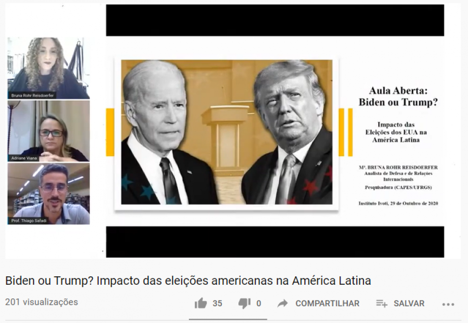 Aula aberta traz impacto das eleições americanas na América Latina