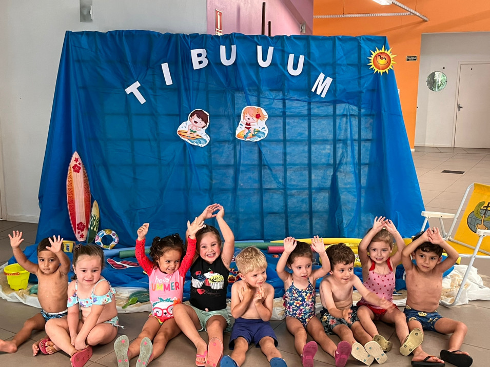 Tchibum é o tema escolhido para essa semana na Colônia de Férias da Educação Infantil