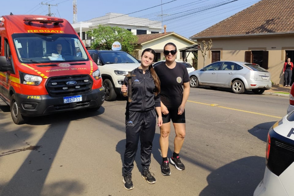 Estudante do Instituto Ivoti participa da Corrida do Fogo Simbólico