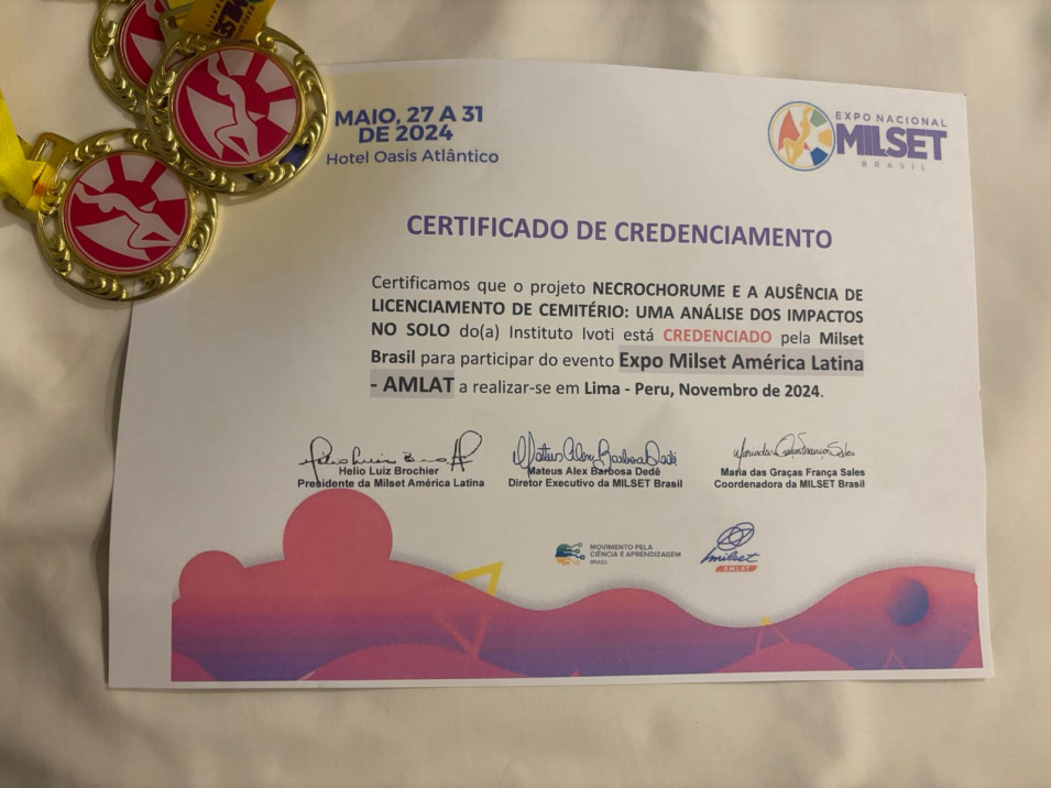 Estudantes do Instituto Ivoti recebem credencial para a Expo MIlset da América Latina