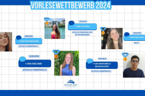 Vorlesewettbewerb 2024 - quatro estudantes do Instituto Ivoti ficam em 1º lugar