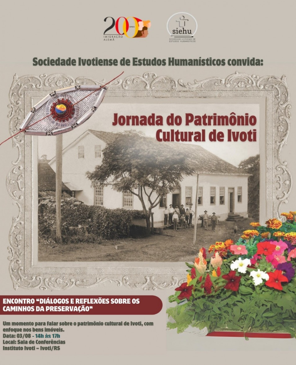 Instituto Ivoti sedia Jornada do Patrimônio Cultural com exposição, lançamento de livro e debates